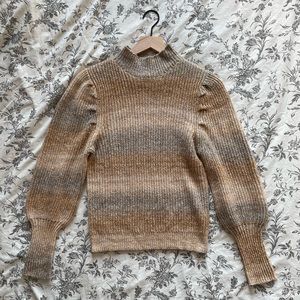 Leith Mockneck Balloon Sleeve Sweater